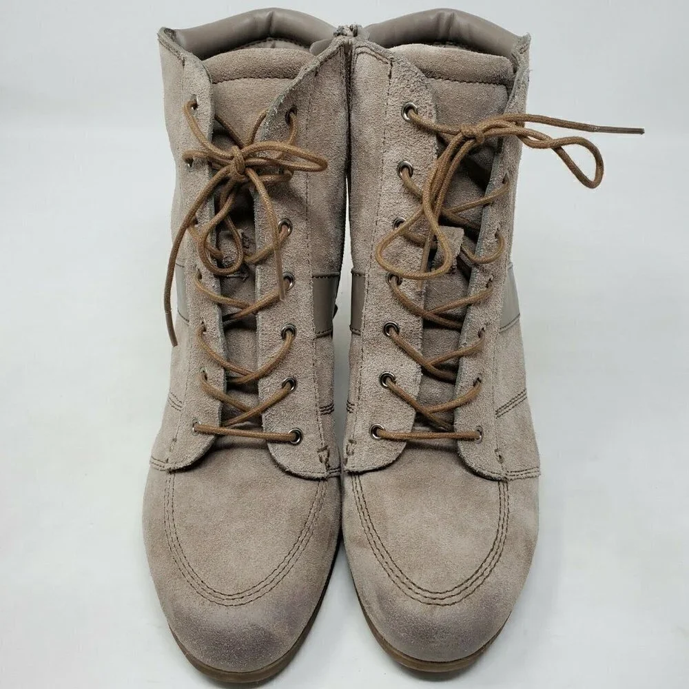 Naturalizer Paitlyn Lace Up Ankle Wedge Boots